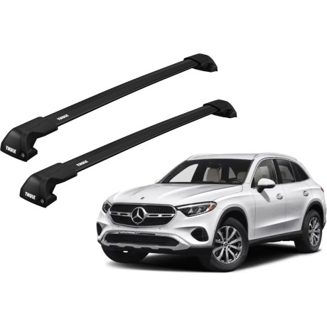 Barras THULE EDGE Flush para autos MERCEDES BENZ GLC desde 2015 al 2023 negro