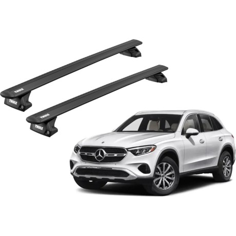Barras THULE EVO WingBar para autos MERCEDES BENZ GLC desde 2015 al 2023 negro