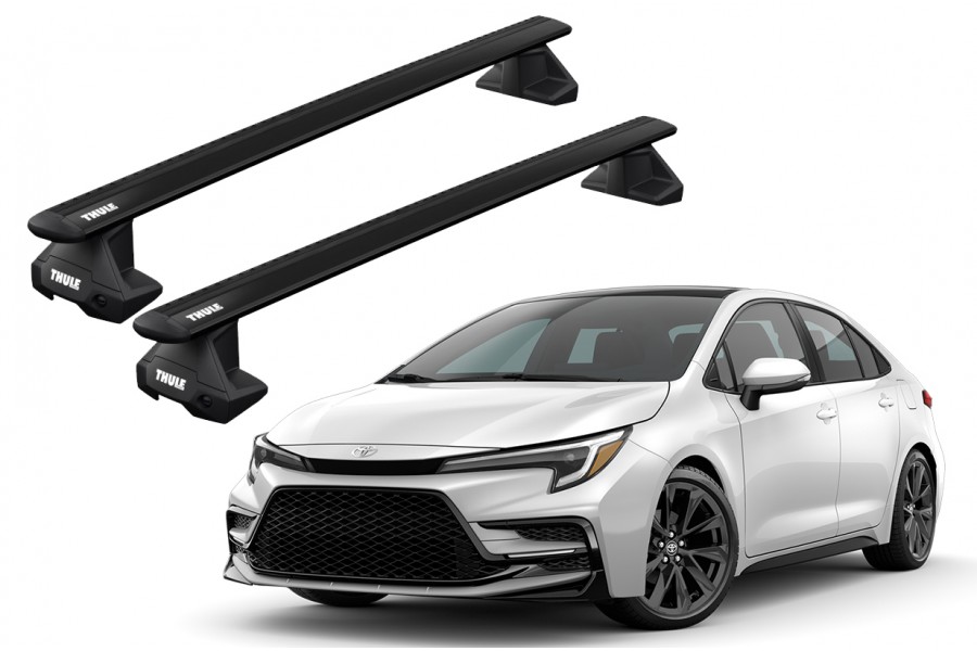 Barras THULE EVO WingBar para autos TOYOTA Corolla desde 2019 negro