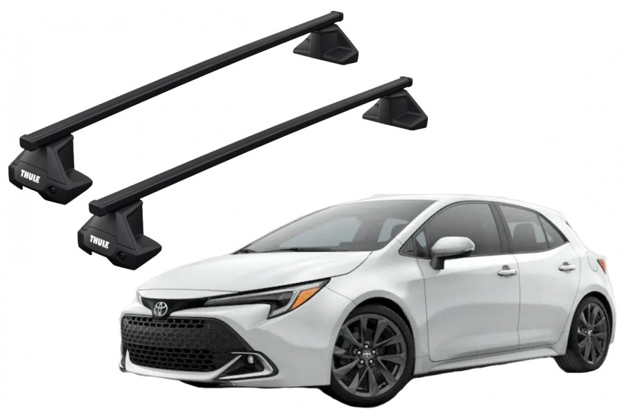 Barras THULE EVO SquareBar para autos TOYOTA Corolla Sport desde 2019-2022