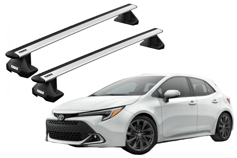 Barras THULE EVO WingBar para autos TOYOTA Corolla Sport desde 2019-2022