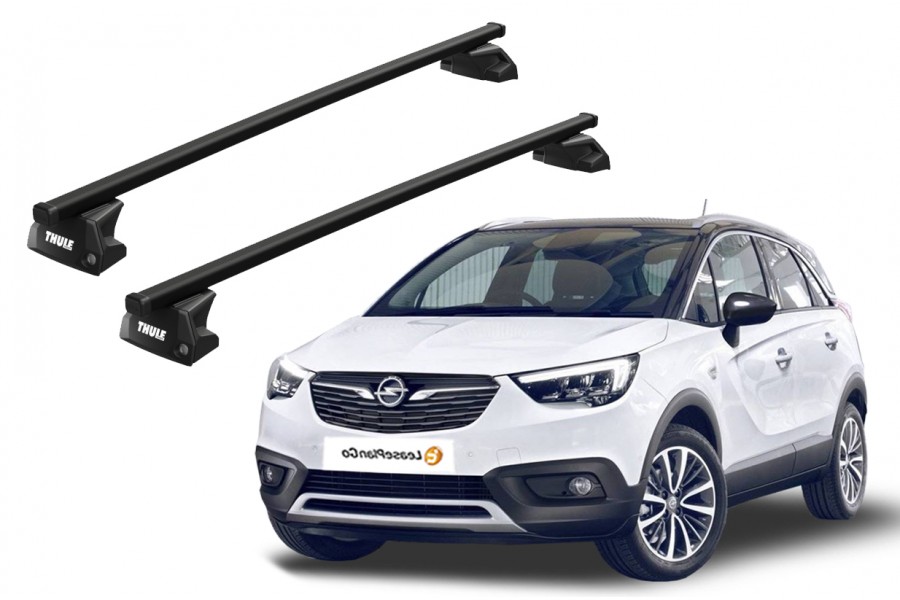 Barras THULE EVO SquareBar para autos OPEL Grandland X desde 2018 - 2024
