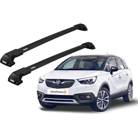 Barras THULE EDGE Flush para autos OPEL Grandland X desde 2018 - 2024 negro