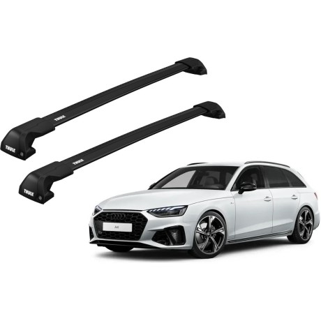 Barras THULE EDGE Flush para autos AUDI A4 Avant desde 2016 negro