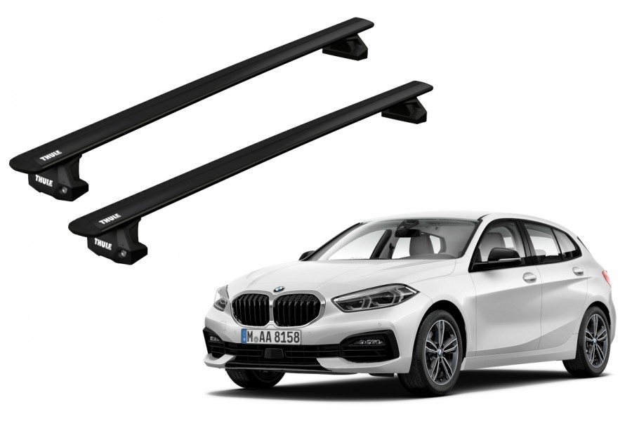Barras THULE EVO WingBar para autos BMW 1-series 2012 a 2019 negro