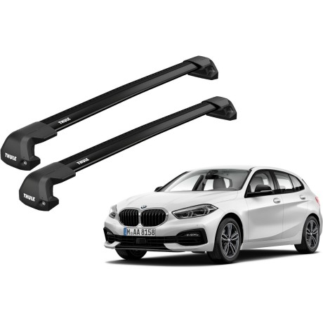 Barras THULE EDGE Flush para autos BMW 1-series 2012 a 2019 negro