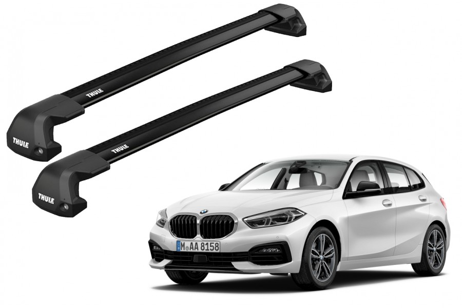 Barras THULE EDGE Flush para autos BMW 1-series 2012 a 2019 negro