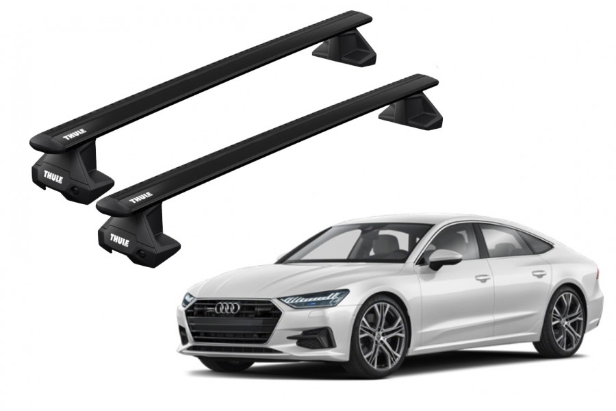 Barras THULE EVO WingBar para autos AUDI A7 2010 a 2018 negro