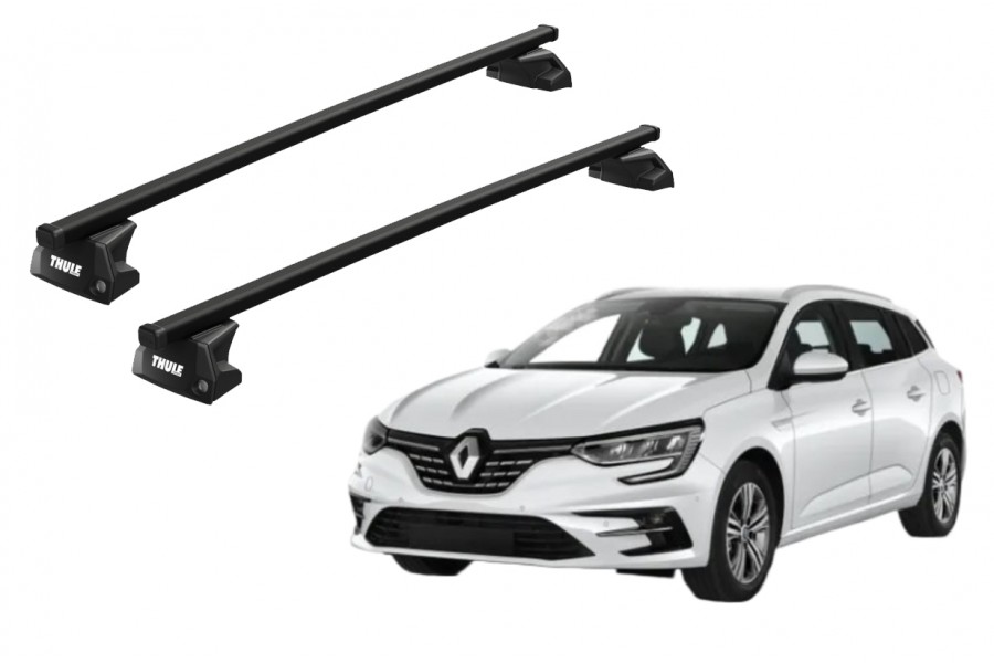 Barras THULE EVO SquareBar para autos RENAULT Megane desde 2016 - 2024
