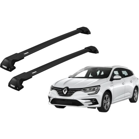 Barras THULE EDGE Flush para autos RENAULT Megane desde 2016 - 2024 negro