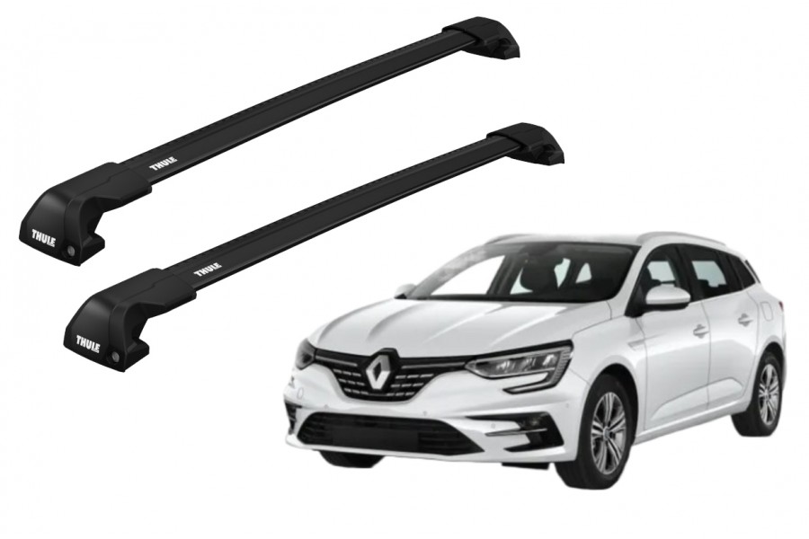 Barras THULE EDGE Flush para autos RENAULT Megane desde 2016 - 2024 negro