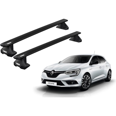 Barras THULE EVO WingBar para autos RENAULT Megane desde 2016 negro
