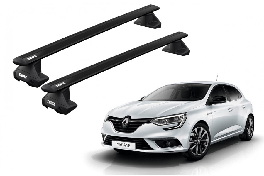 Barras THULE EVO WingBar para autos RENAULT Megane desde 2016 negro
