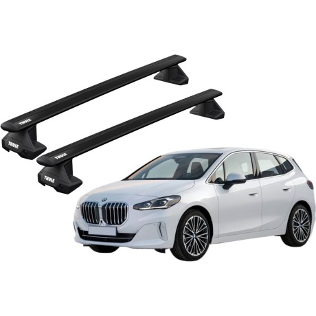 Barras THULE EVO WingBar para autos BMW 2-Series Active Tourer desde 2014 negro
