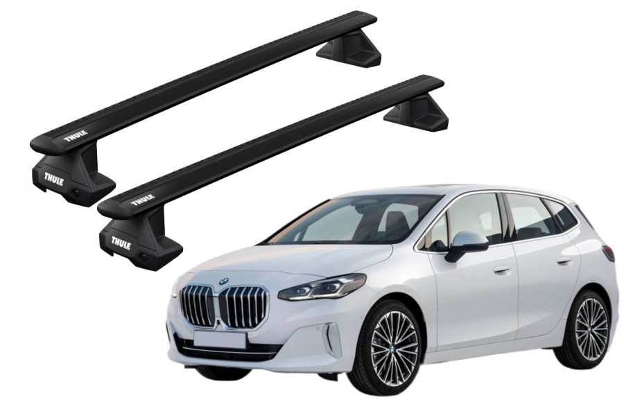 Barras THULE EVO WingBar para autos BMW 2-Series Active Tourer desde 2014 negro