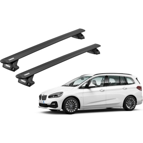 Barras THULE EVO WingBar para autos BMW 2-Series Gran Tourer desde 2015 negro