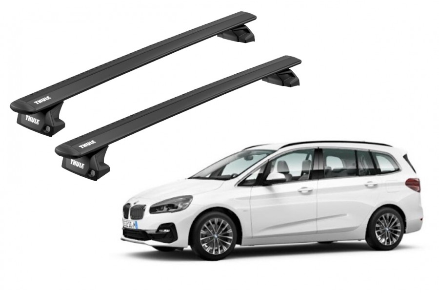 Barras THULE EVO WingBar para autos BMW 2-Series Gran Tourer desde 2015 negro