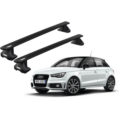Barras THULE EVO WingBar para autos AUDI A1 2012 a 2018 negro