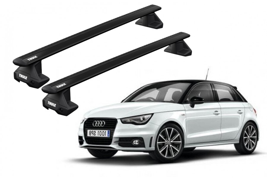 Barras THULE EVO WingBar para autos AUDI A1 2012 a 2018 negro