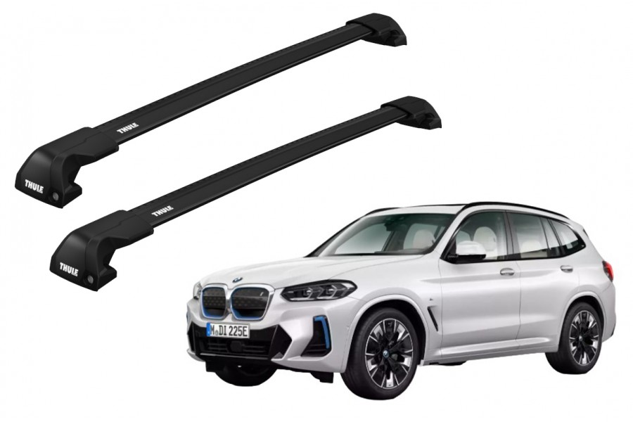 Barras THULE EDGE Flush para autos BMW iX3 desde 2021-2024 negro