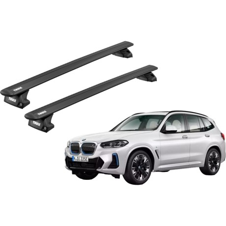 Barras THULE EVO WingBar para autos BMW iX3 desde 2021-2024 negro