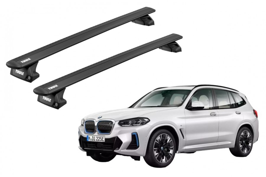Barras THULE EVO WingBar para autos BMW iX3 desde 2021-2024 negro
