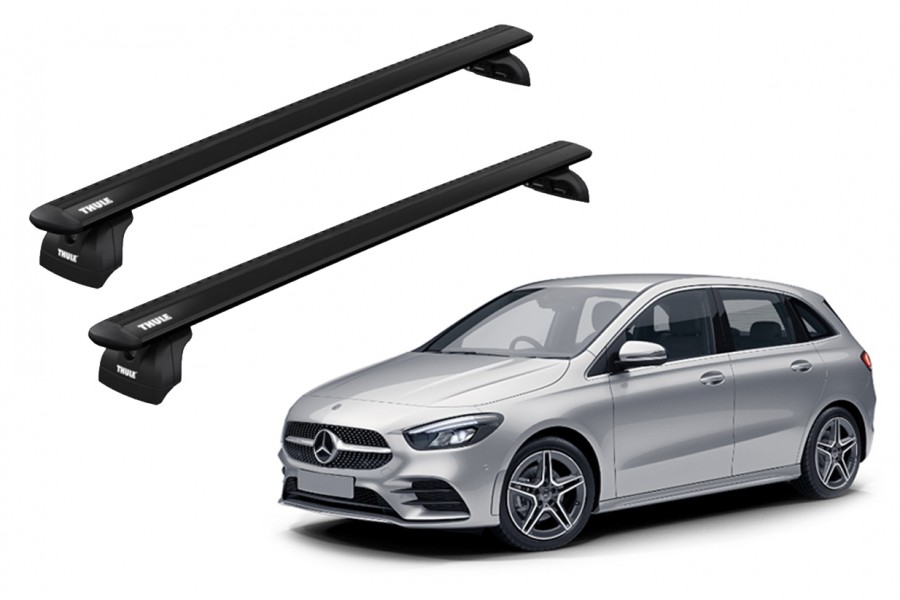 Barras THULE WingBar para autos MERCEDES BENZ B-Class (W247) desde 2019-2023 negro