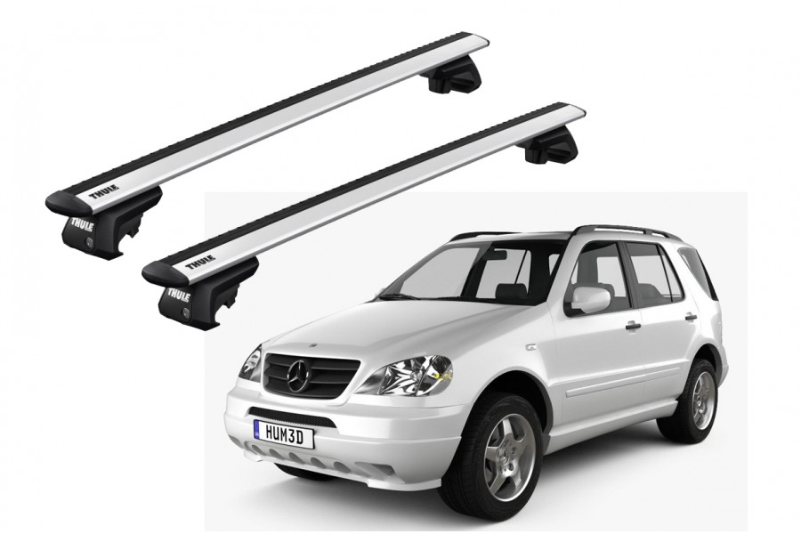Barras THULE EVO WingBar para autos MERCEDES BENZ M-Class (W163) 2002 a 2005