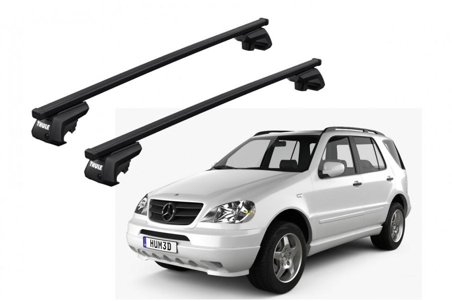 Barras THULE EVO SquareBar para autos MERCEDES BENZ M-Class (W163) 2002 a 2005