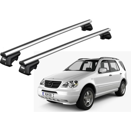Barras THULE SmartRack XT AluBar para autos MERCEDES BENZ M-Class (W163) 2002 a 2005
