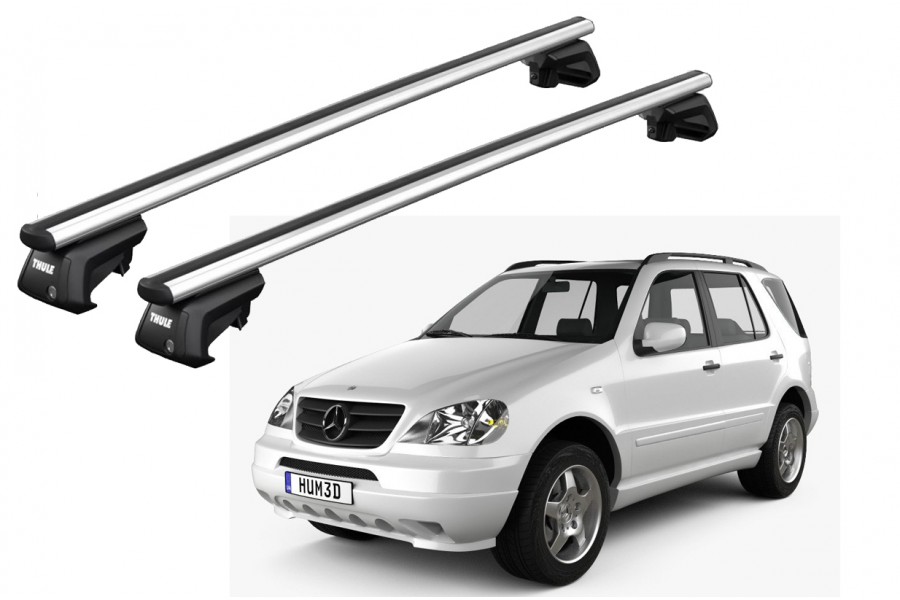 Barras THULE SmartRack XT AluBar para autos MERCEDES BENZ M-Class (W163) 2002 a 2005