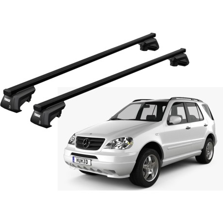 Barras THULE SmartRack XT para autos MERCEDES BENZ M-Class (W163) 2002 a 2005