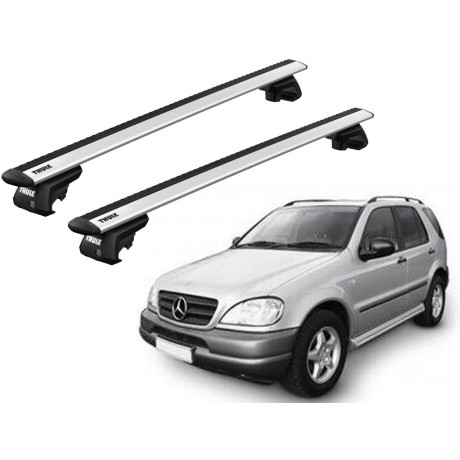 Barras THULE EVO WingBar para autos MERCEDES BENZ M-Class (W163) 1998 a 2001