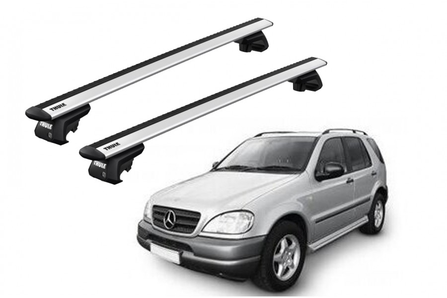 Barras THULE EVO WingBar para autos MERCEDES BENZ M-Class (W163) 1998 a 2001