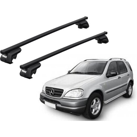 Barras THULE EVO SquareBar para autos MERCEDES BENZ M-Class (W163) 1998 a 2001