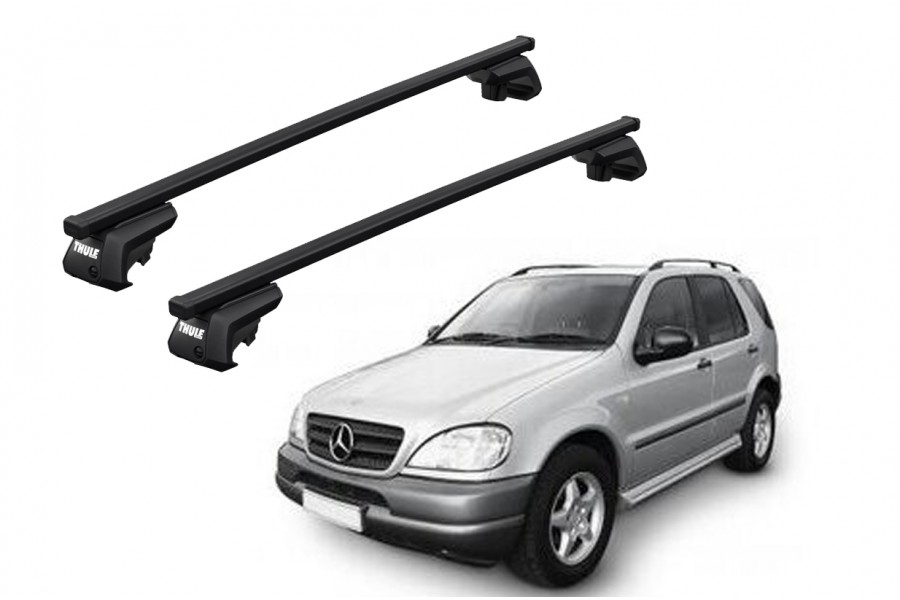 Barras THULE EVO SquareBar para autos MERCEDES BENZ M-Class (W163) 1998 a 2001
