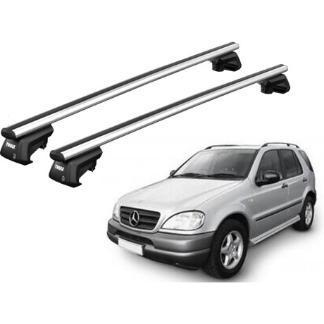 Barras THULE SmartRack XT AluBar para autos MERCEDES BENZ M-Class (W163) 1998 a 2001