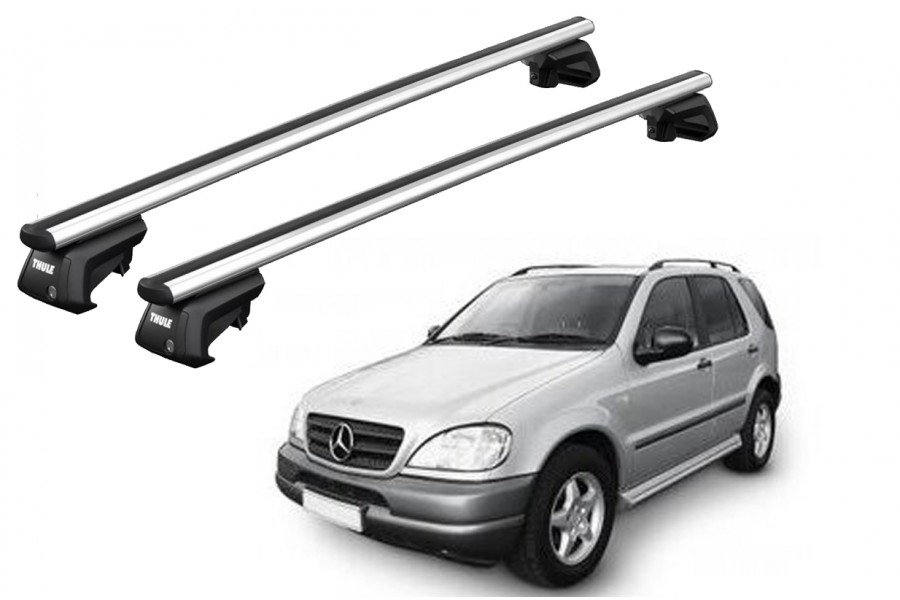 Barras THULE SmartRack XT AluBar para autos MERCEDES BENZ M-Class (W163) 1998 a 2001