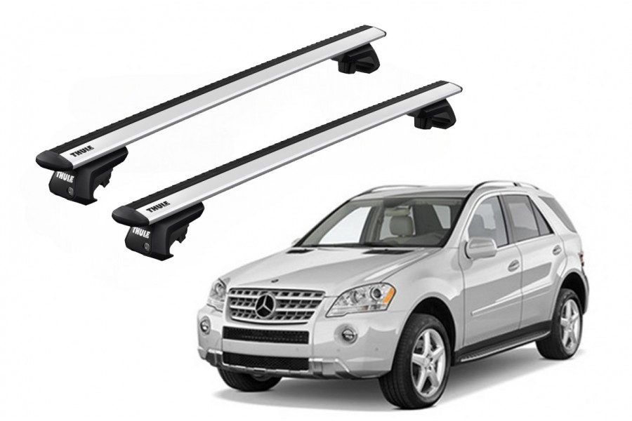 Barras THULE EVO WingBar para autos MERCEDES BENZ M-Class (W164) 2005 a 2011