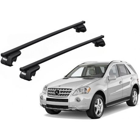 Barras THULE EVO SquareBar para autos MERCEDES BENZ M-Class (W164) 2005 a 2011