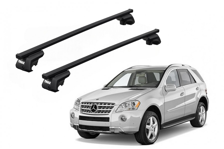 Barras THULE EVO SquareBar para autos MERCEDES BENZ M-Class (W164) 2005 a 2011
