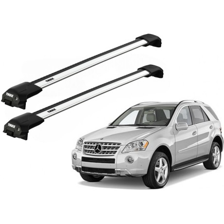 Barras THULE EDGE Flush para autos MERCEDES BENZ M-Class (W164) 2005 a 2011