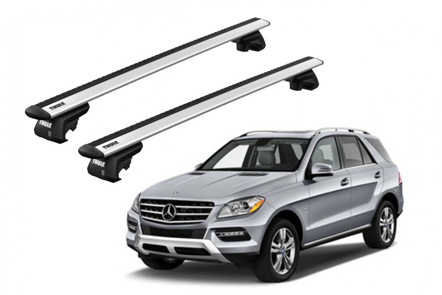 Barras THULE EVO WingBar para autos MERCEDES BENZ M-Class (W166) 2012 a 2015