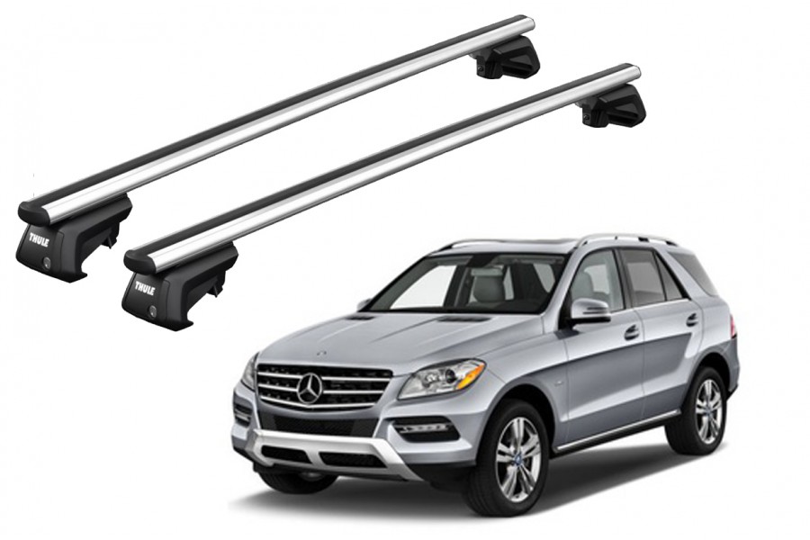 Barras THULE SmartRack XT AluBar para autos MERCEDES BENZ M-Class (W166) 2012 a 2015