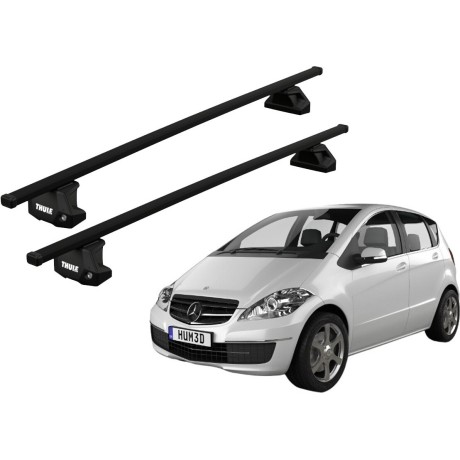 Barras THULE EVO SquareBar para autos MERCEDES BENZ A-Class (W169) 2005 a 2011