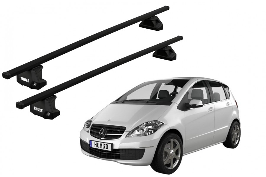 Barras THULE EVO SquareBar para autos MERCEDES BENZ A-Class (W169) 2005 a 2011