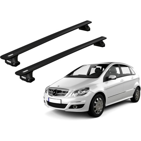 Barras THULE EVO WingBar para autos MERCEDES BENZ B-Class (W245) 2005 a 2011 negro