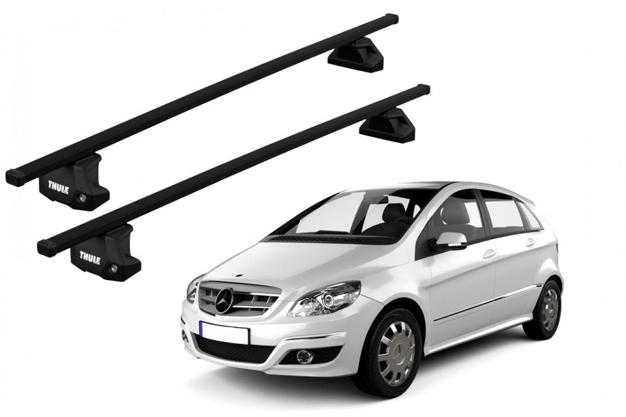 Barras THULE EVO SquareBar para autos MERCEDES BENZ B-Class (W245) 2005 a 2011