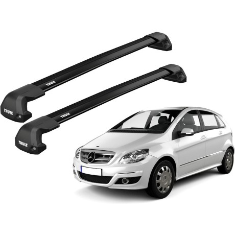 Barras THULE EDGE Flush para autos MERCEDES BENZ B-Class (W245) 2005 a 2011 negro