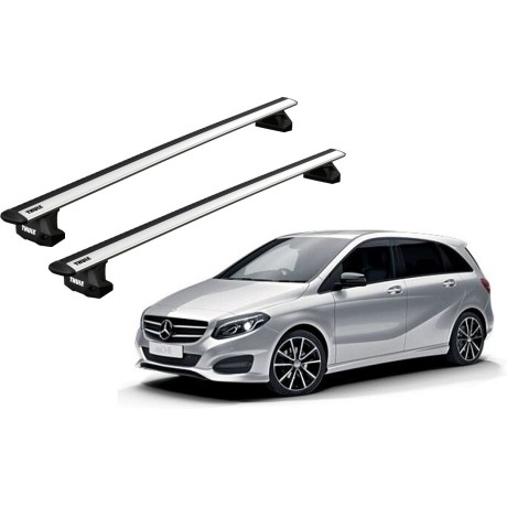 Barras THULE EVO WingBar para autos MERCEDES BENZ B-Class (W246) 2011 a 2018
